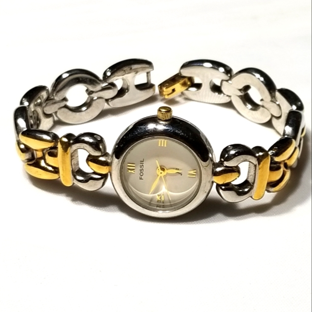 FOSSIL F2 ES-8678 Two-Tone Watch